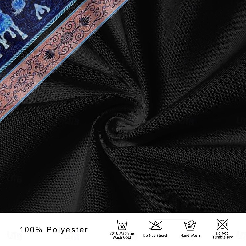 Men's Horse Shirt Western Shirt Cowboy Shirt Long Sleeve Vintage Western Style Outdoor Street Casual Daily Fall & Winter Turndown Buttons Print Blue3