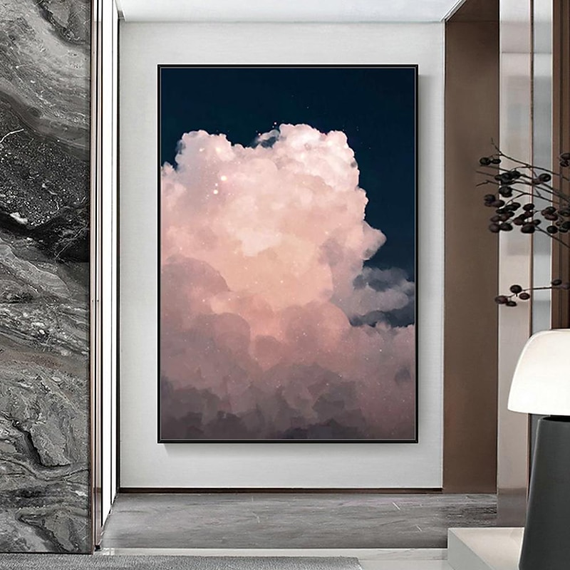 Mintura Handmade Cloud Oil Paintings On Canvas Wall Art Decoration Large Modern Abstract Pictures For Home Decor Rolled Frameless Unstretched Painting4