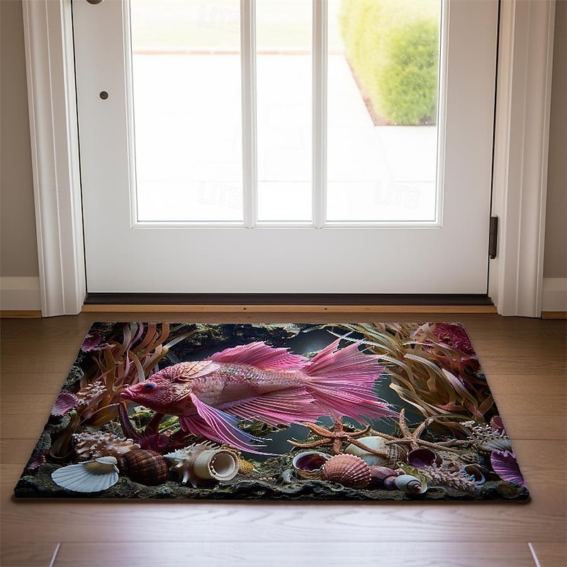 Octopus Doormat Kitchen Mat Floor Mat Non-Slip Area Rug Oil Proof Rug Indoor Outdoor Mat Bedroom Decor Bathroom Mat Entrance Rug3
