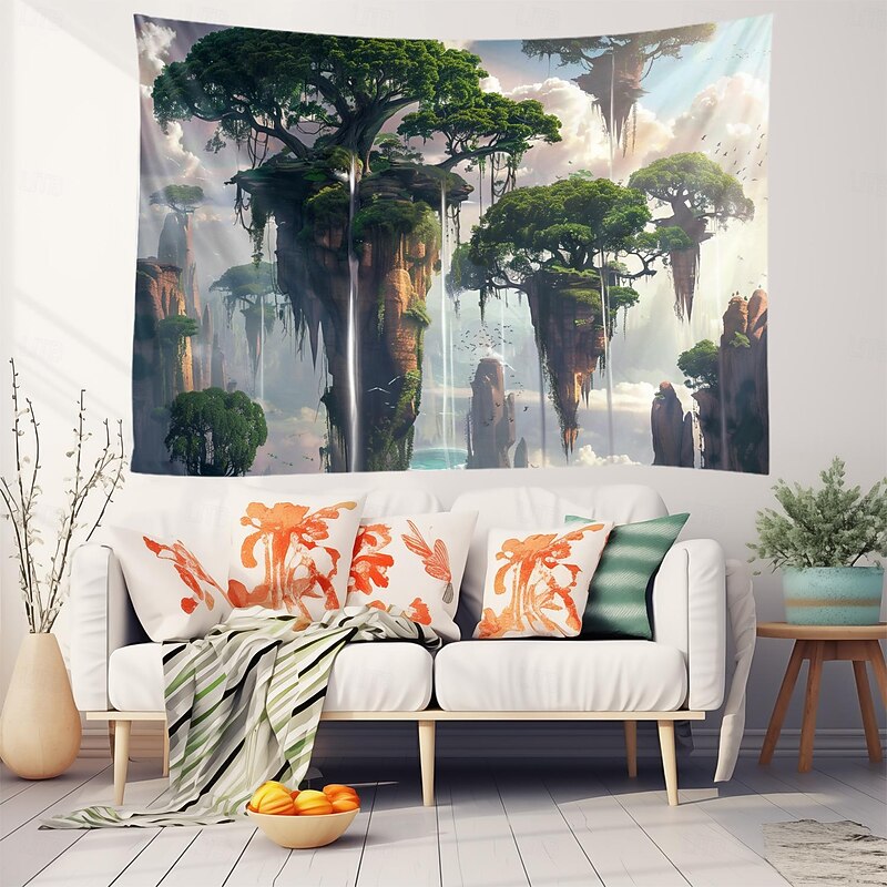 Fantasy Tree of Life Hanging Tapestry Wall Art Large Tapestry Mural Decor Photograph Backdrop Blanket Curtain Home Bedroom Living Room Decoration2