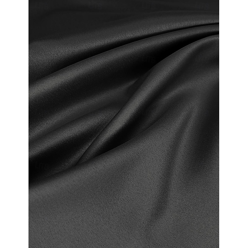 Mermaid Evening Gown Elegant Dress Formal Wedding Guest Ankle Length Sleeveless One Shoulder Satin with Bow(s) Slit Masquerade Dress4