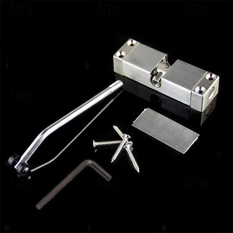 Spring Door Closer, Stainless Steel Adjustable Automatic Door Closer for Residential/Commercial use, Stainless Steel Surface Mounted Door Closer4