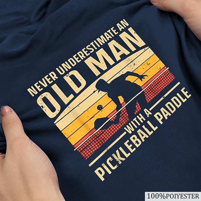 Men's Graphic Old Man T Shirt Short Sleeve T shirt 3D Print Crew Neck Shirt Retro Vintage Casual Street Style Sports Outdoor Holiday Going out Black Blue Green Spring & Summer Clothing Apparel S M L3