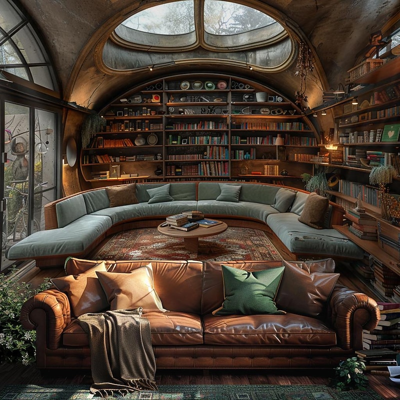 Dream House Bookself Hanging Tapestry Wall Art Large Tapestry Mural Decor Photograph Backdrop Blanket Curtain Home Bedroom Living Room Decoration4