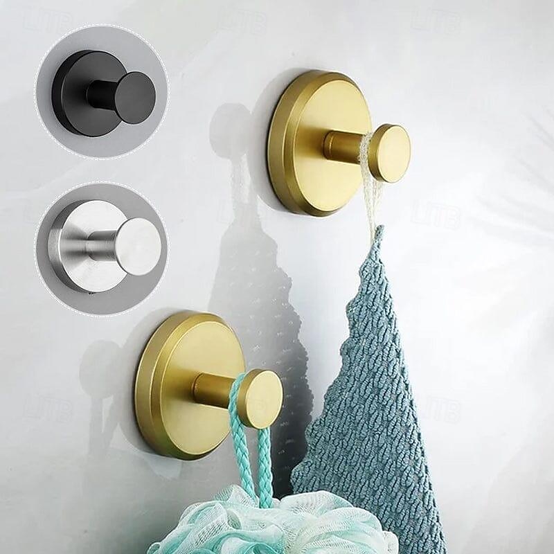 304 Stainless Steel Suction Cup Hooks for Shower, Bathroom, Kitchen, Glass Door, Mirror, Tile Loofah, Towel, Coat, Bath Robe3