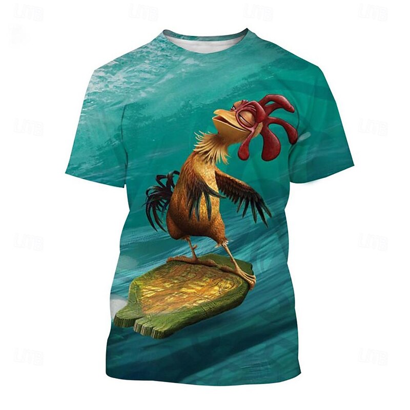 Animal T-shirt Anime 3D Graphic For Couple's Men's Women's Adults' Carnival Masquerade 3D Print Street Casual Daily3