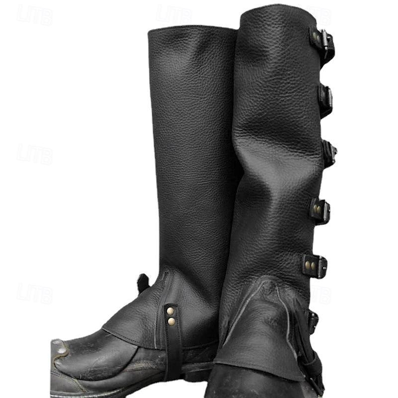 Retro Vintage Medieval Renaissance Shoes Flat Jazz Boots Gaiters Pirate Knight Ritter Viking Fancy Dress Men's Women's Unisex Masquerade Event / Party Masquerade Adults' Shoe Cover All Seasons4