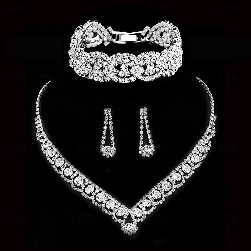 Bridal Jewelry Sets For Women's Wedding Gift Alloy Fancy2