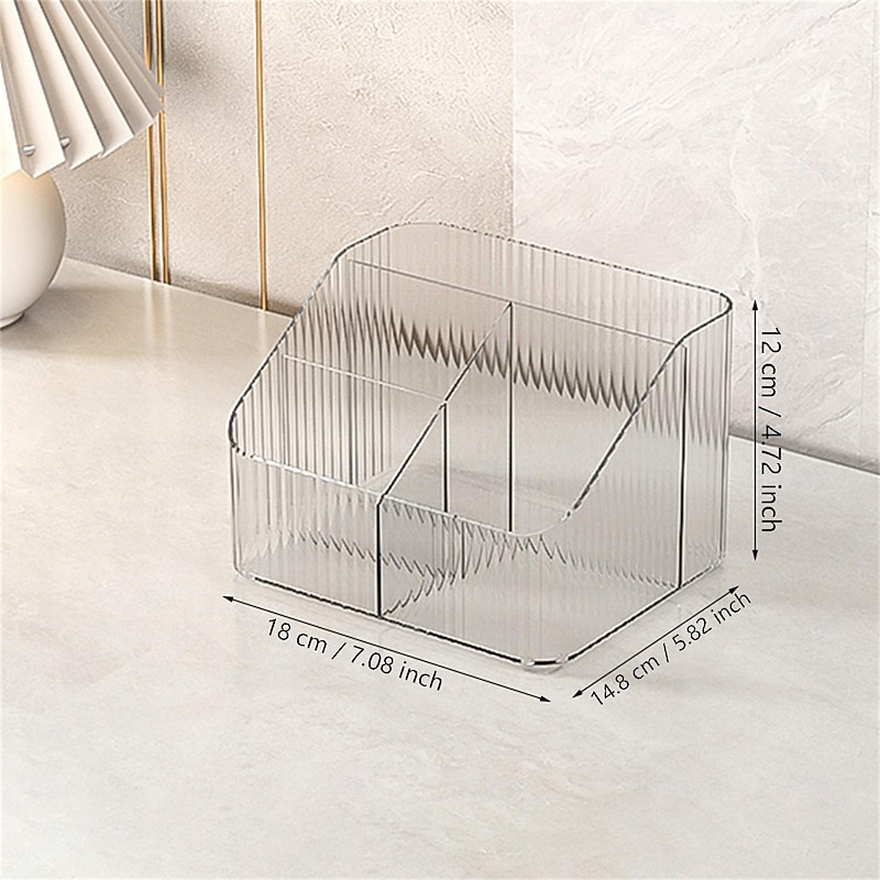 Multi-functional Acrylic Storage Box: Stackable, Stylish and Minimalist, Transparent Desktop Organizer for Cosmetics, Jewelry, Coffee, Tea, Pens, Makeup Brushes, providing a Sense of Luxury2
