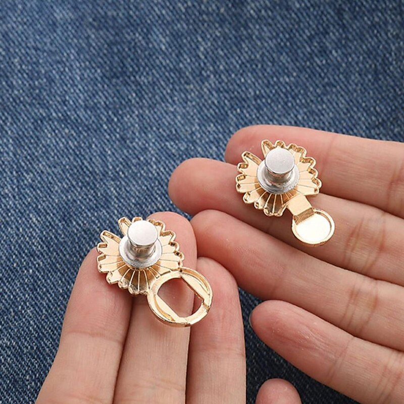 4pcs Adjustable Waistband Wonder: Deluxe Buckle Pin for Tailoring Pants & Dresses, Enhance Your Outfit with Precision Fit & Style3