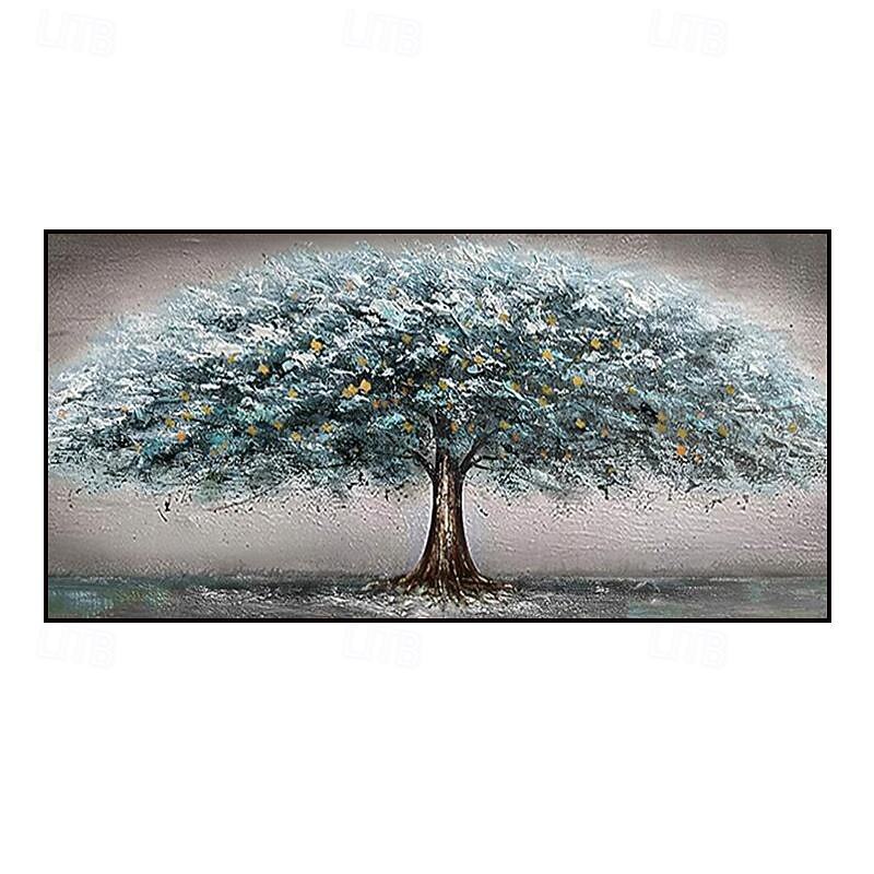 3D Hand Painted Canvas Flower Art painting hand painted Abstract Landscape Texture Oil Painting Tree Planting wall Painting Bedside Painting Bedroom Art Spring decor No framed2