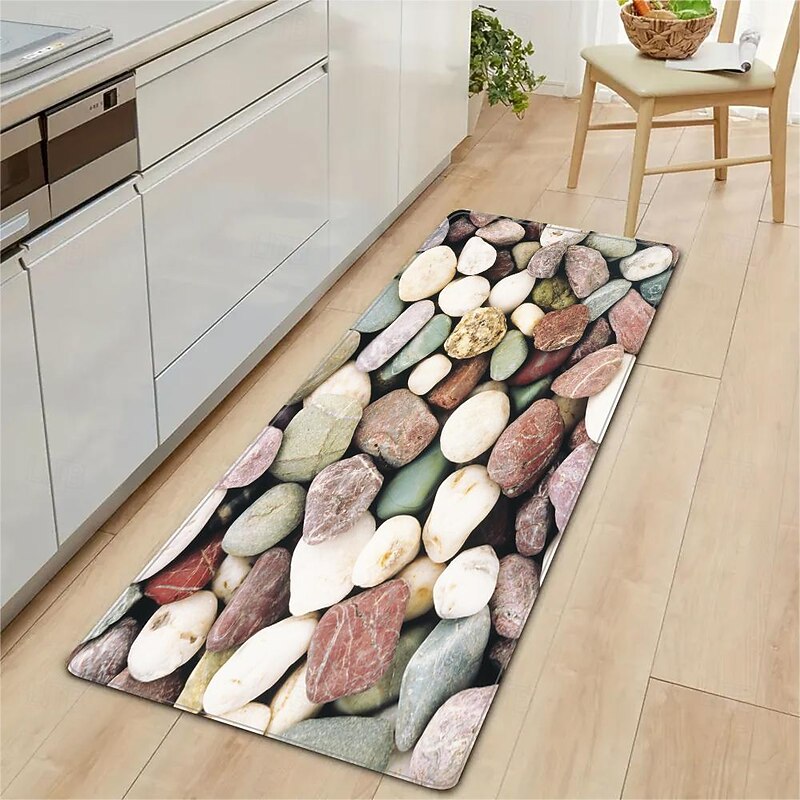 Cobble Stone Area Rug Kitchen Mat Non-Slip Oil Proof Floor Mat Livingroom Rug Indoor Outdoor Mat Bedroom Decor Bathroom Mat Entrance Rug Door Mat4