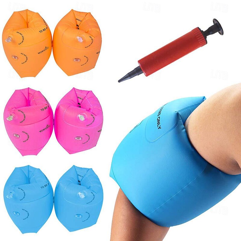 Kids Children Adult Swimming Arm Float RingsPVC Inflatable Swim Arm Bands Sleeves for Swimming4