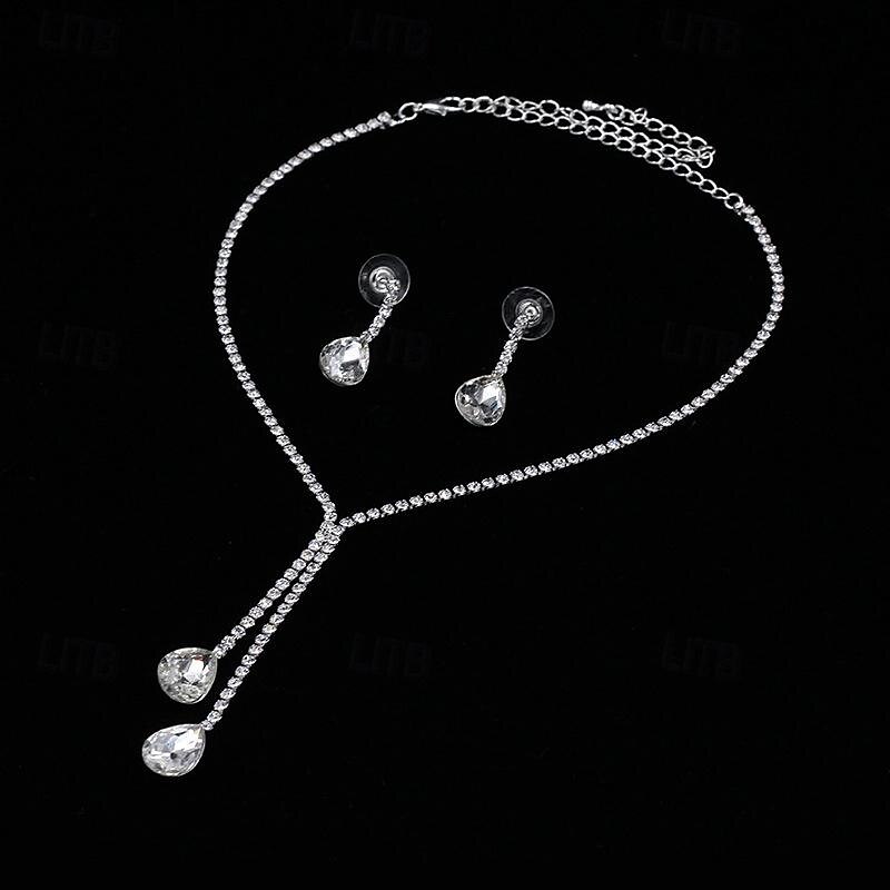 Jewelry Set For Women's Party Evening Alloy Fancy2