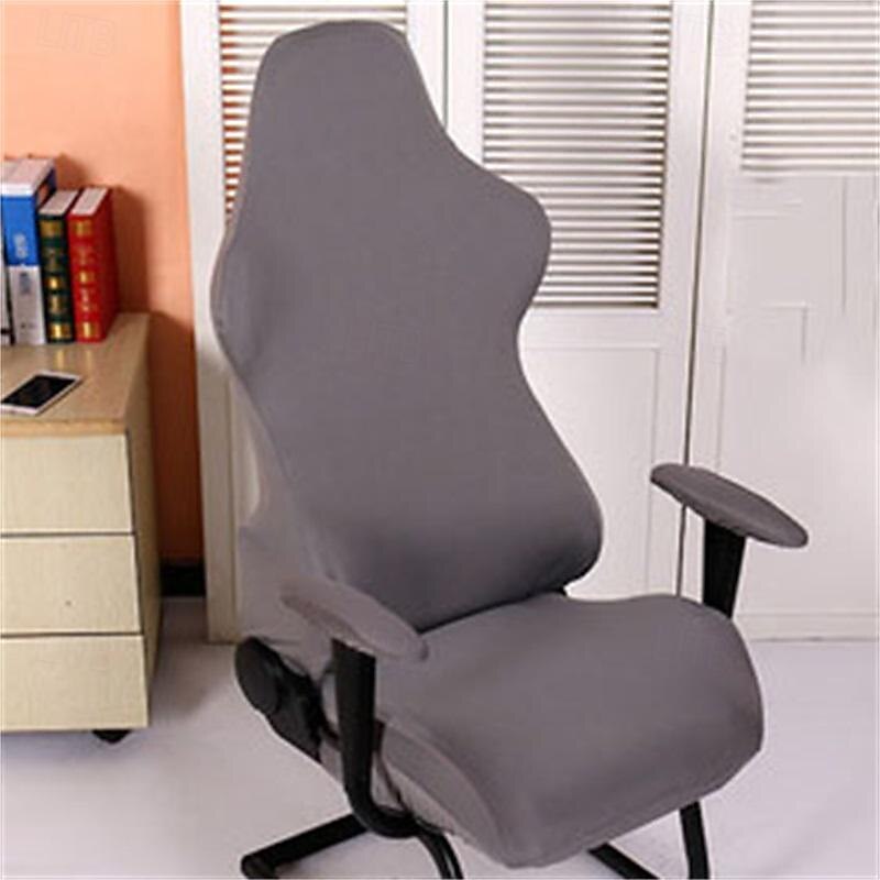 Computer Gaming Chair Slipcovers Solid Universal Washable Dinning Chair2