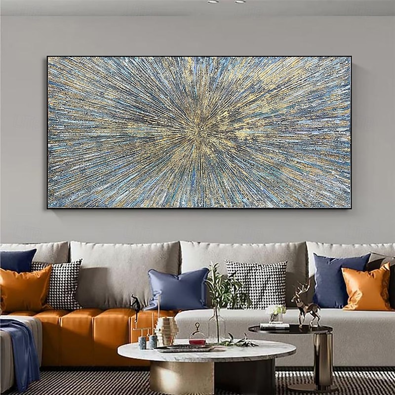 Handmade Oil Painting Canvas Wall Art Decoration Gold Light Abstract Texture Living Room for Home Decor Rolled Frameless Unstretched Painting3