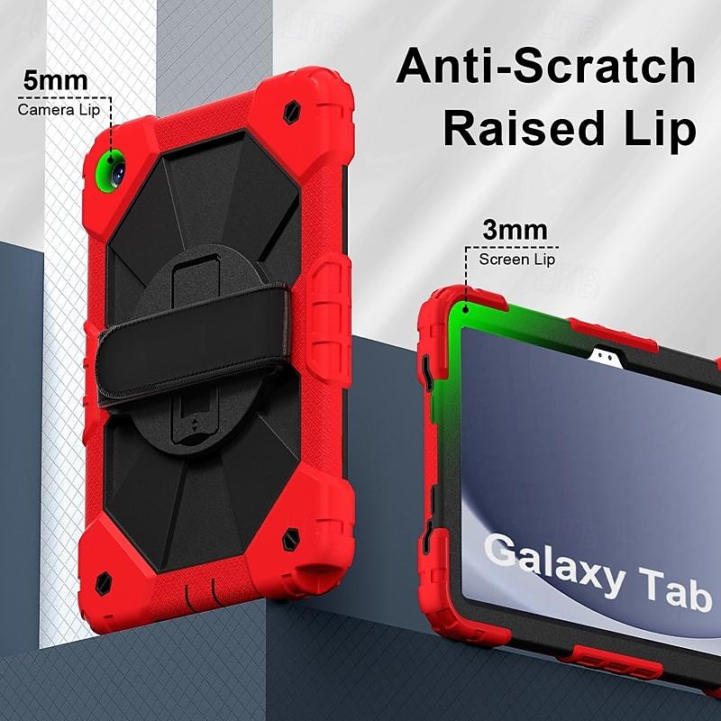 Tablet Case Cover For Samsung Galaxy Tab A9 8.7" S8 Plus 12.4'' S8 11'' S7 FE 12.4'' S7 Plus 12.4" S7 11'' A8 10.5'' A7 Lite 8.7'' A7 10.4'' A9 Plus 11" Handle Pencil Holder 360° Rotation Armor PC4