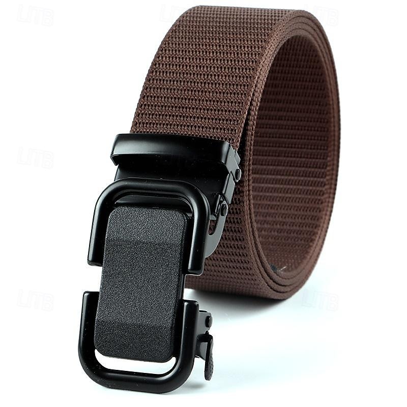 Men's Nylon Belt Outdoor Belt Waist Belt Black Navy Blue Nylon Adjustable Heavy-Duty Plain Outdoor Daily3