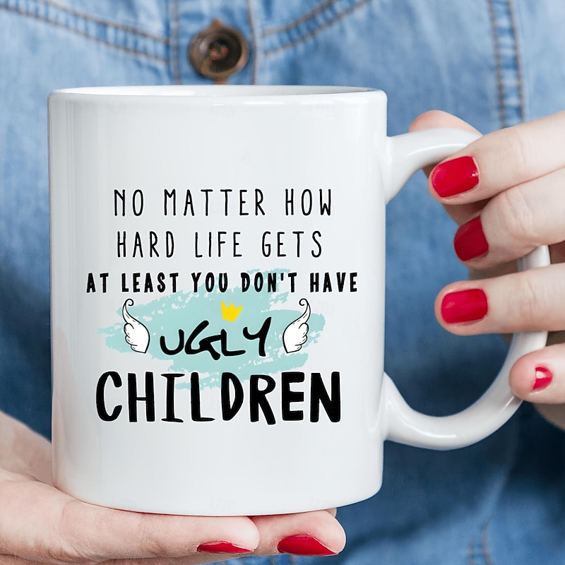 1pc Funny Mom And Dad Birthday Gifts - Novelty Mother's Day Or Father's Day Gift Ideas From Daughter Or Son Unique Christmas Gifts Mug For Parent 11oz Love Mom Dad Mug Also Suitable For Cafe Restau