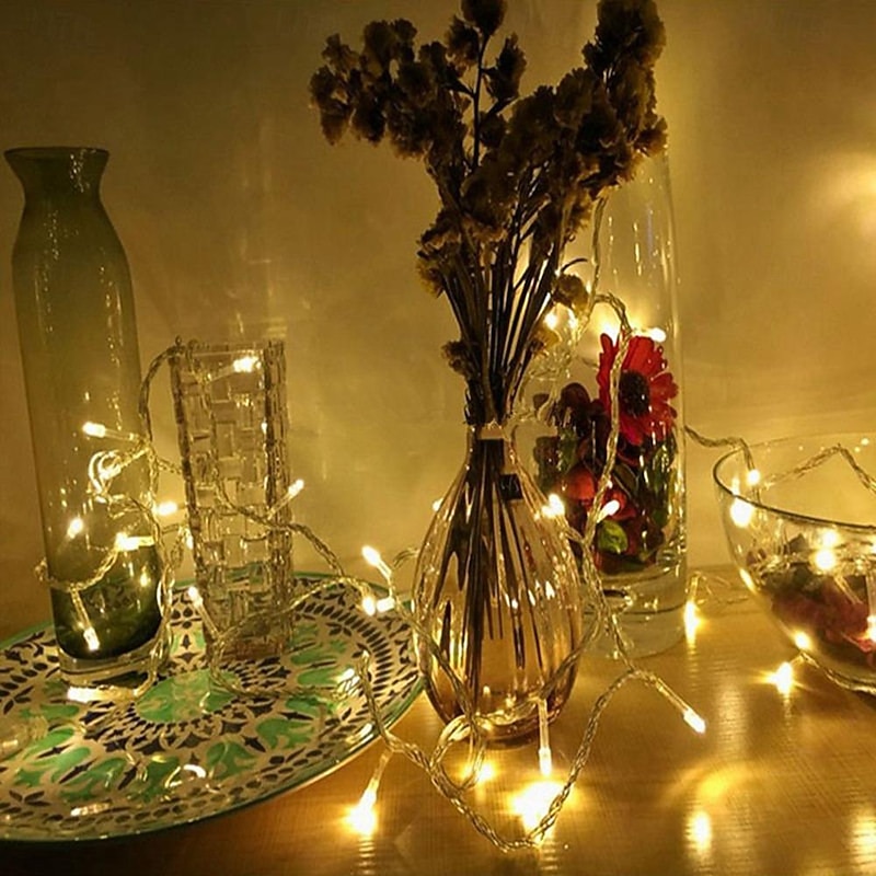 Elegant Wedding Reception Party USB LED Canopy String Lights, 3M/5M/10M Full Sky Star Fairy Lights with Remote Control 8 Modes for Christmas Garden & Wedding Decor3