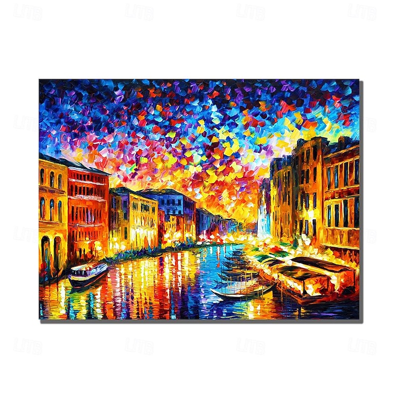 Oil Painting Handmade Hand Painted Wall Art Abstract by Knife Canvas Painting Home Decoration Decor Rolled Canvas (No Frame)