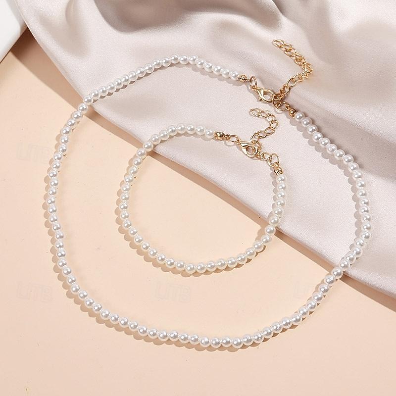 Jewelry Set For Women's Wedding Party Evening Gift Pearl Fancy2