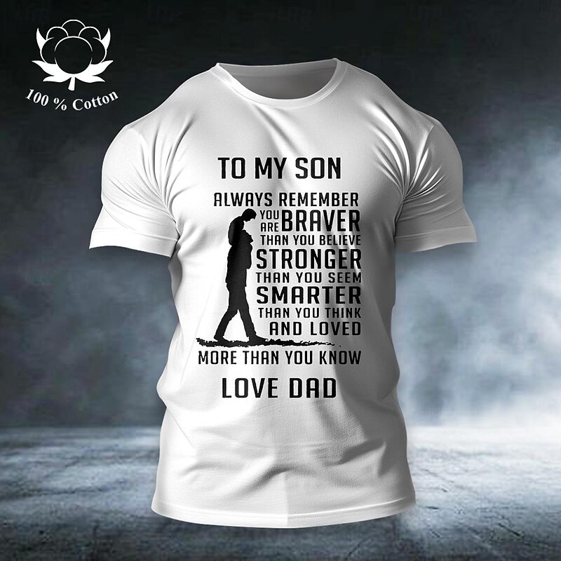 Men's Letter T Shirt Tee Top Cotton Short Sleeve Graphic Shirt Wine Red #2 Black White Comfortable Tee Street Fashion Designer Clothing