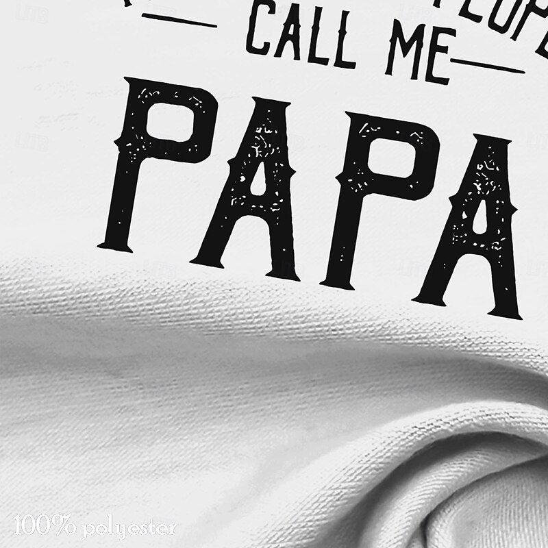 Men's Quotes & Sayings DADA T Shirt T shirt 3D Print Crew Neck Shirt Athleisure Street Style Festival Street Dads Day Gifts Festival White Summer Spring Clothing Apparel S M L XL XXL XXXL2