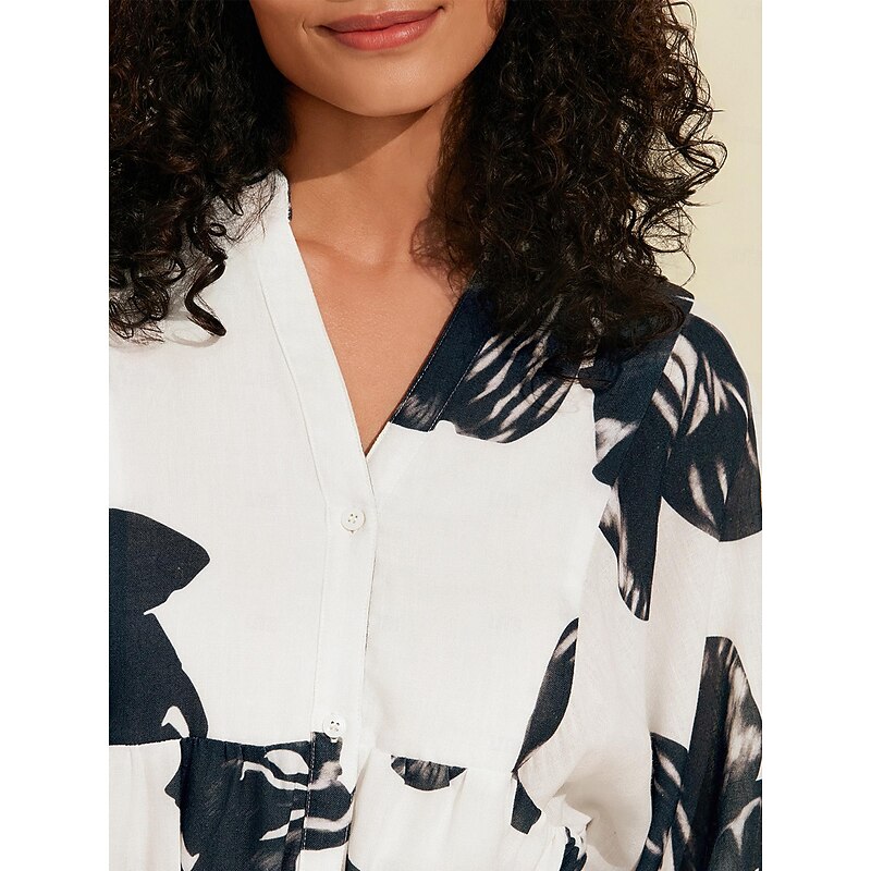 Floral V Neck Belted Maxi Dress3