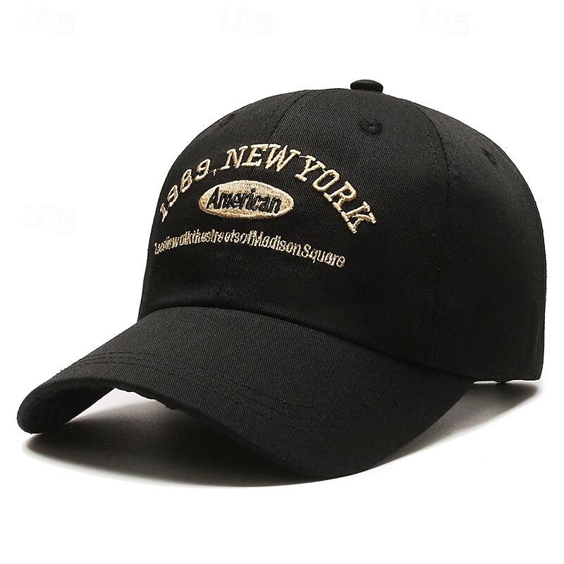 Men's Baseball Cap Sun Hat Trucker Hat Black Navy Blue Polyester / Cotton Blend Embroidered Fashion Casual Street Daily Letter Adjustable Sunscreen Breathable2