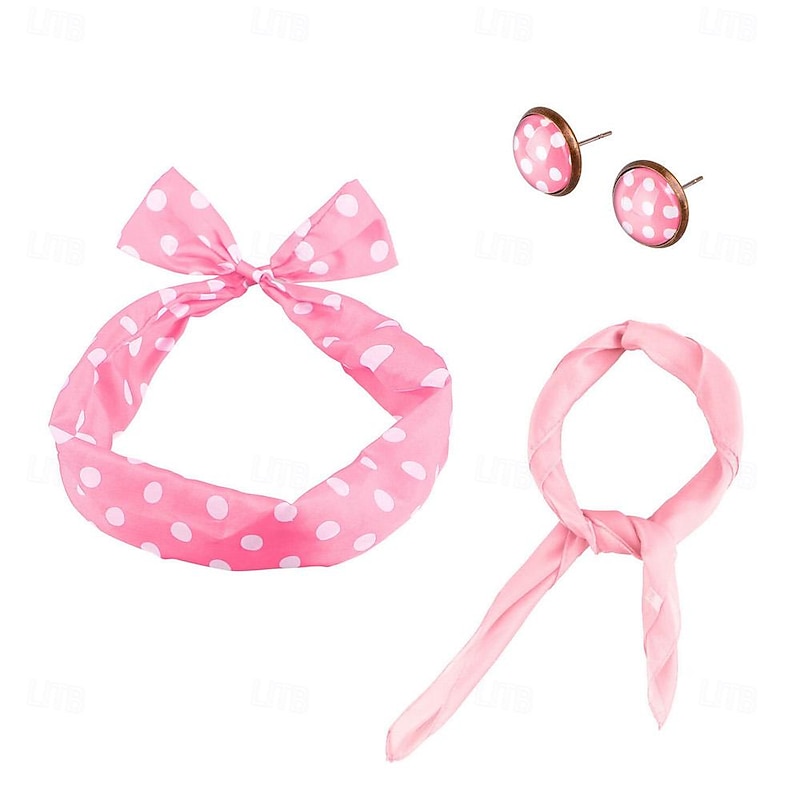 Retro Vintage 1950s Grease Outfits Outfits Accesories Set Fancy Dress Women's Carnival Masquerade Party & Evening Bachelorette Party Adults' More Accessories3