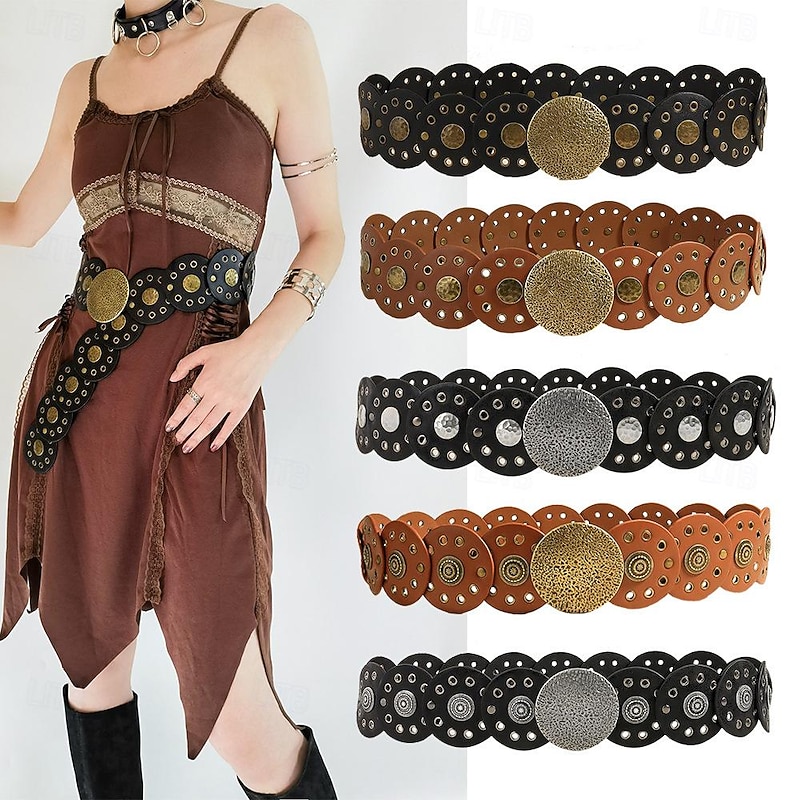 Punk & Gothic Waist Belt Cosplay Fancy Dress Women's Celtic Fantasy Steampunk Halloween Carnival Masquerade Performance Party Masquerade Adults' Belt
