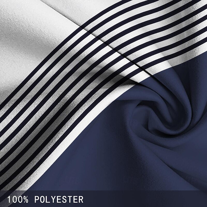 Men's Stripes Geometric Pattern Swim Shorts Board Shorts Swimming Trunks Mid Waist Hawaiian Casual Holiday Beach Drawstring with Mesh lining Elastic Waist Designer Clothing Apparel3