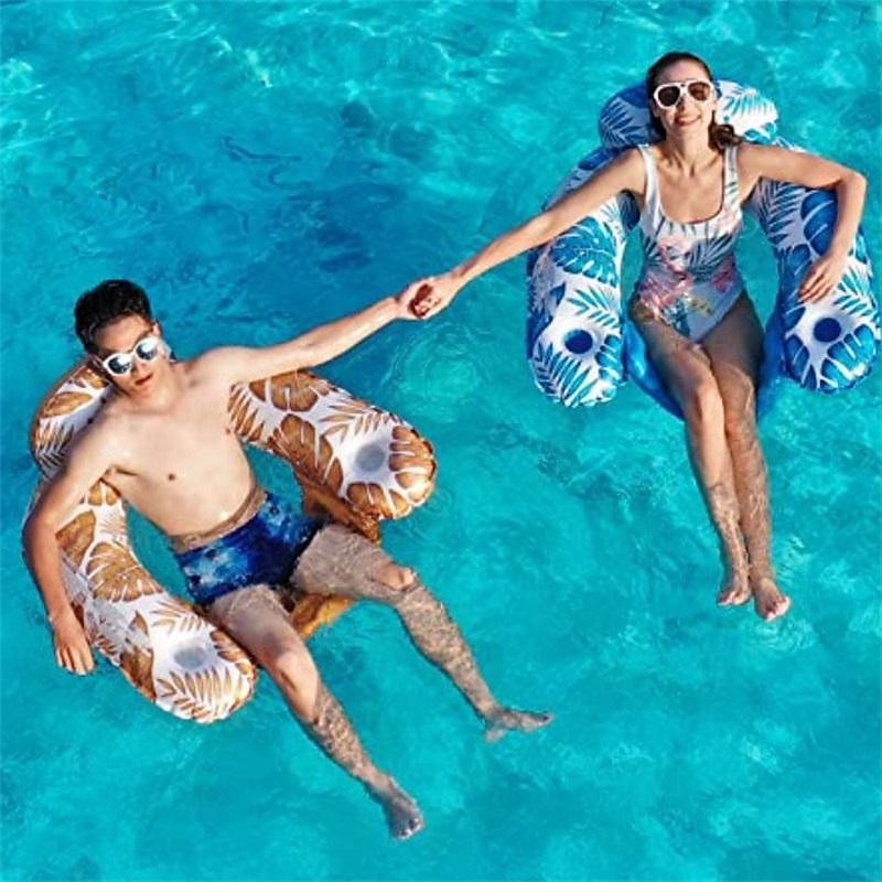 Inflatable Floating Drainage U-shaped Swimming Circle Buoy Beginner's Swimming Circle