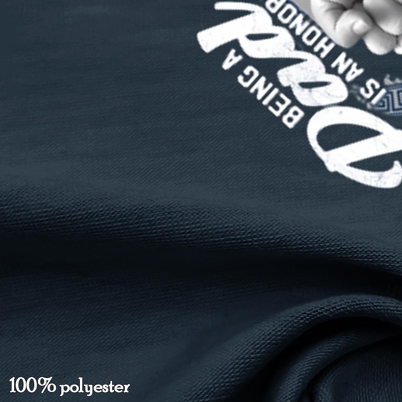 Men's Dad & Papa Graphic T-Shirt - 'Being a Dad is an Honor, Being a Papa is Priceless' Father's Day Gift Tee3