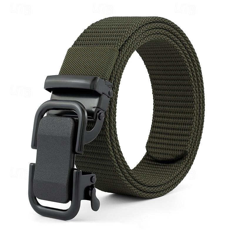 Men's Belt Nylon Belt Outdoor Belt Waist Belt Black Navy Blue Nylon Adjustable Heavy-Duty Plain Outdoor Daily 9