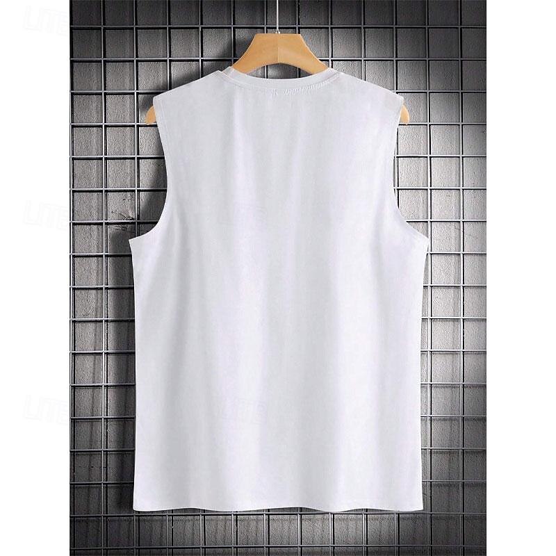 Men's Graphic Animal Lion Vest Top Sleeveless T Shirt for Men Sleeveless T shirt 3D Print Crew Neck Shirt Vacation Tropical Designer Party Daily Gym White Spring & Summer Clothing Apparel S M L XL2