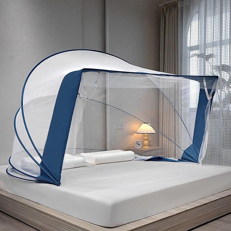 47" Height Mosquito Net Foldable One Second Open and Close Household Nets Large Space Mosquito Netting for Bed Sleep with Free Installation3