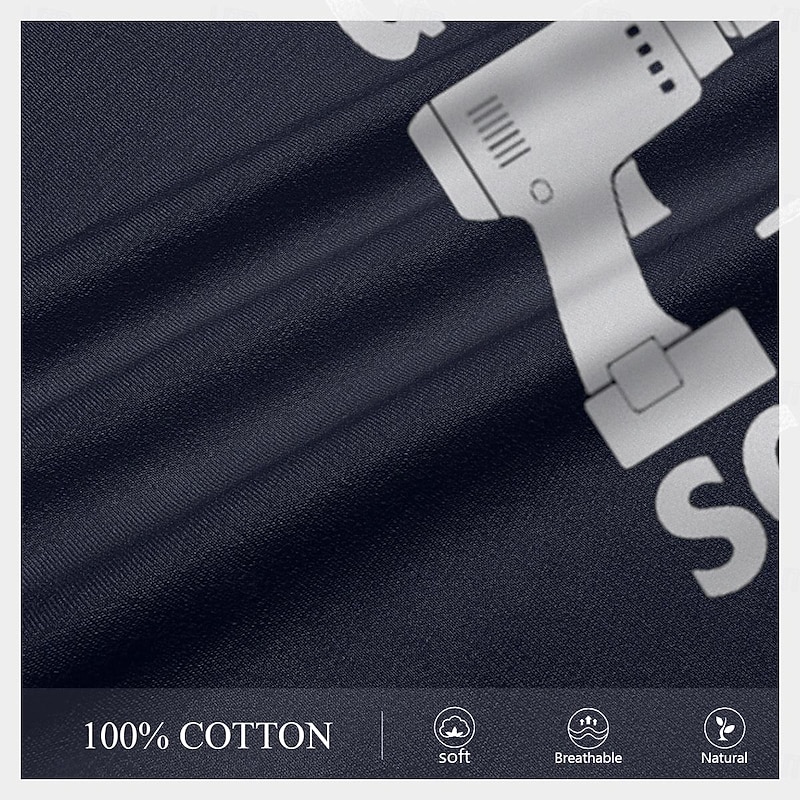 Men's Father's Day Letter Print Grandpa T Shirt Tee Top 100% Cotton Short Sleeve Graphic Shirt Dark Blue Dark Gray Comfortable Tee Street Sports Outdoor Fashion Designer Clothing3