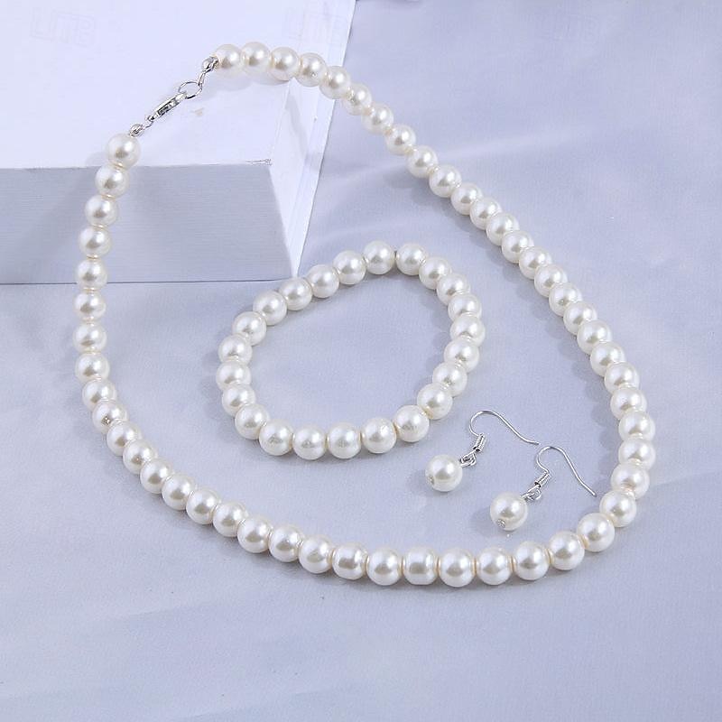 Jewelry Set For Women's Wedding Party Evening Resin Plastic Fancy2