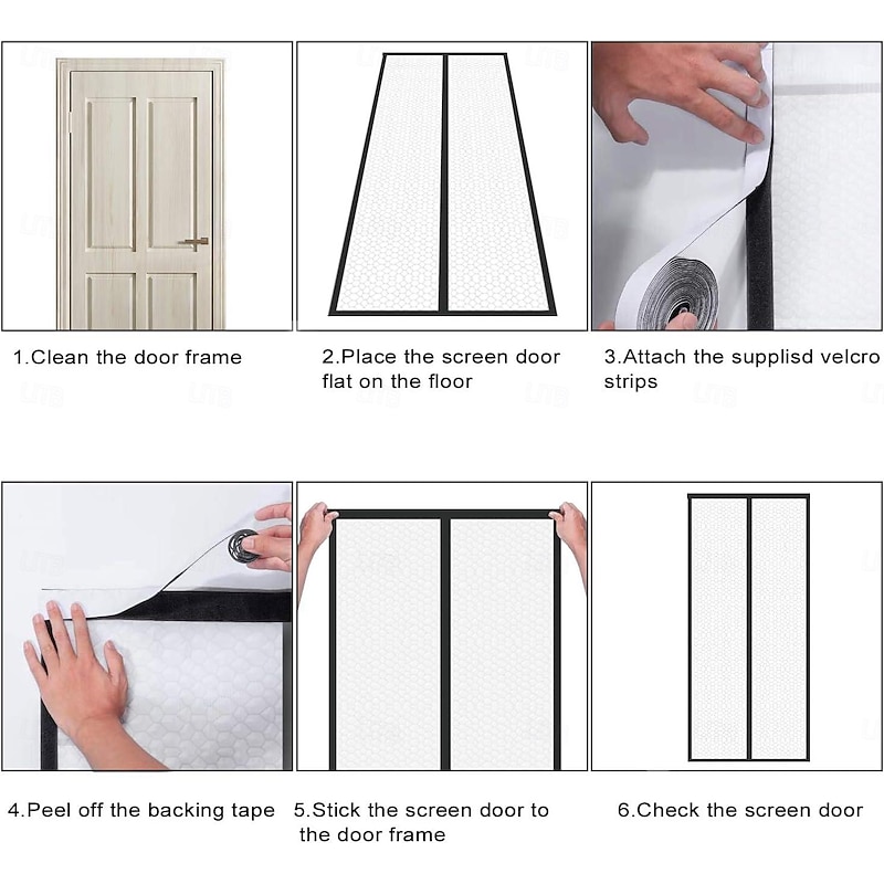 Insulated Door Screen, Door Curtain, Thermal Magnetic Self-Sealing EVA, Keep Cold Out Door Cover Auto Closer for Kitchen, Bedroom, Air Conditioner Room4