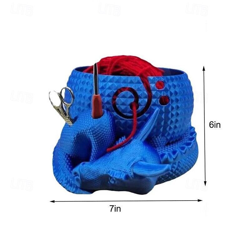 Crochet Lovers Yarn Bowl Knitting Tool Yarn Ball Holder Knitting Bowl,Large Fantasy Dragon and Egg Fantasy Bowl Knitting or Crochet Bowl3
