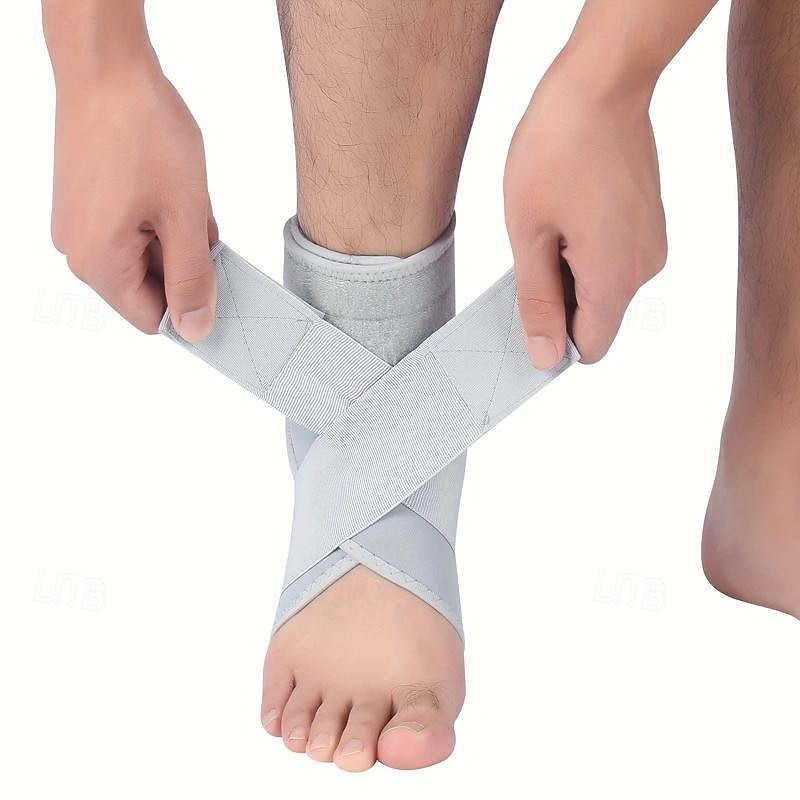 1pc Adjustable Ankle Brace Support For Men & Women, Best Ankle Compression Sleeve For Sprained Ankle, Achilles Tendonitis, Perfect For Sports & Recovery3