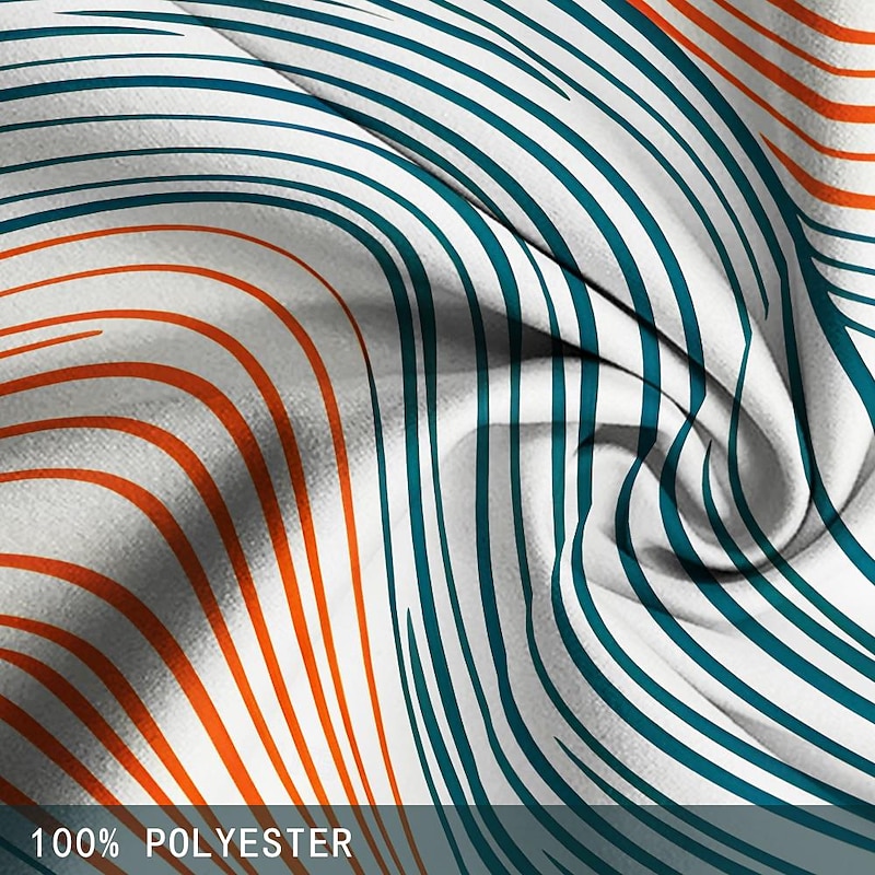 Men's Geometric Pattern Colorful Line Swim Shorts Board Shorts Swimming Trunks Mid Waist Hawaiian Casual Holiday Beach Drawstring with Mesh lining Elastic Waist Designer Clothing Apparel3