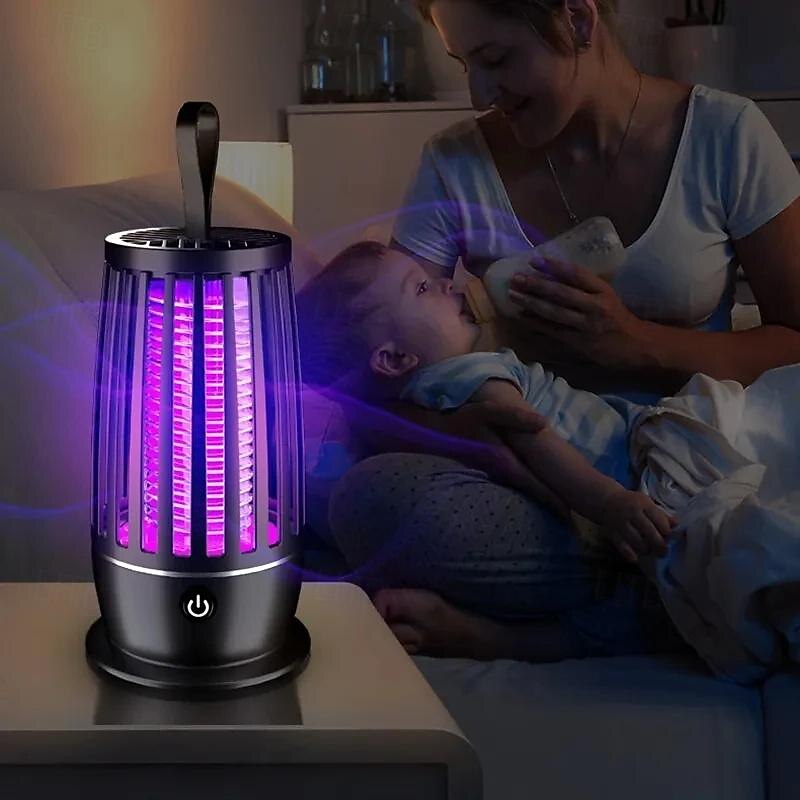 Portable USB Mosquito Killer Lamp – Rechargeable Electric Insect Zapper for Outdoor and Indoor Use, Silent Anti-Mosquito Trap4