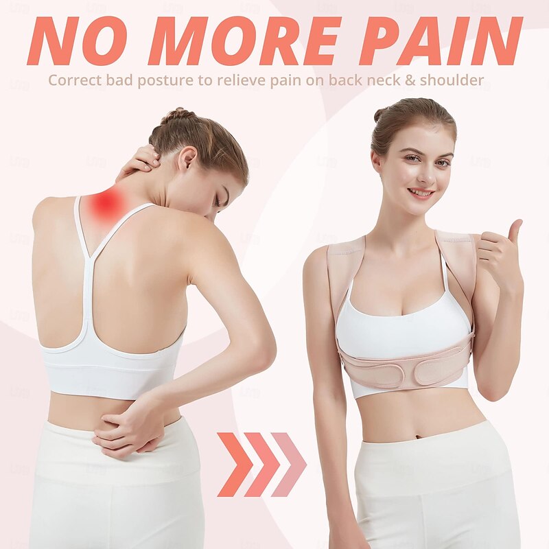 Posture Corrector for Women and Men, Adjustable Upper Back Brace for Posture Hunchback Support and Providing Pain Relief from Neck, Shoulder, and Upper Back4