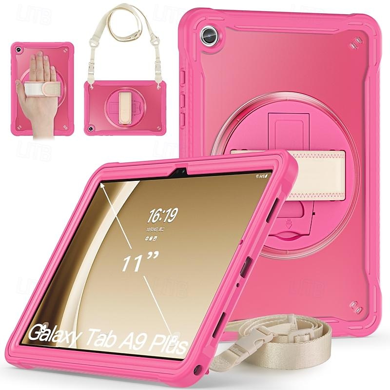 Tablet Case Cover For Samsung Galaxy Tab A9 8.7" A9 Plus 11" Portable Handle Pencil Holder Armor TPU PC3