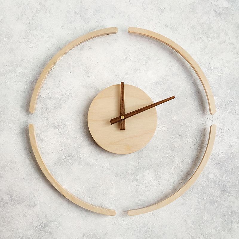 Wall Clocks Wall Large Wall Clocks Suspension Wall Clock Simple Wooden Hanging Clock Creative Silent Clock Decor Wall Decorative Home Decor 14 Inch2