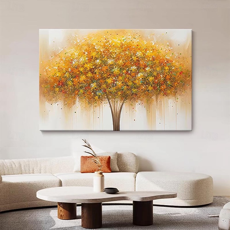 Mintura Handmade Tree Flower Oil Paintings On Canvas Wall Decoration Large Modern Abstract Art Pictures For Home Decor Rolled Frameless Unstretched Painting3