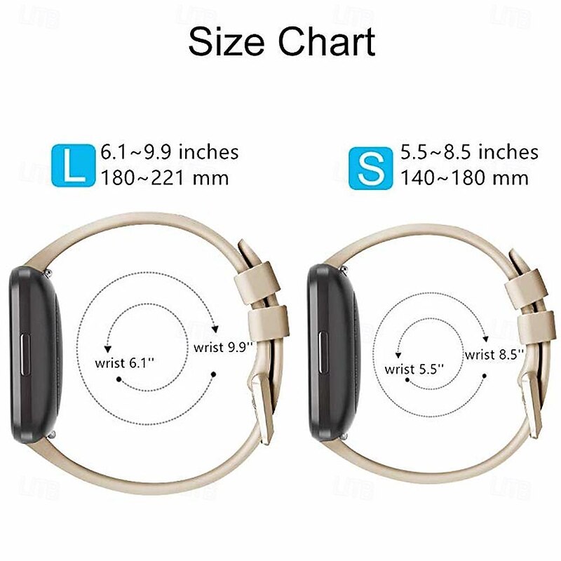 Smart Watch Band Compatible with Fitbit Versa 2 / Versa Lite / Versa SE / Versa Silicone Smartwatch Strap Women Men Sport Band Replacement  Wristband2